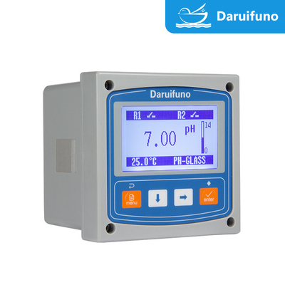 IP66 Alarm Relay RS485 Industrial Online ORP pH Controller For Water Measurement
