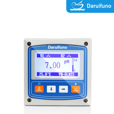 RS485 Modbus RTU pH ORP Controller with Dual 4-20mA Output and IP66 Panel Mount for Online pH ORP Analyzer