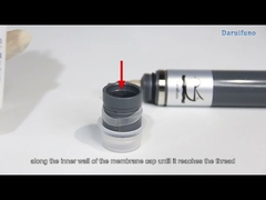 How to fill the electrolyte correctly for the residual chlorine electrode?