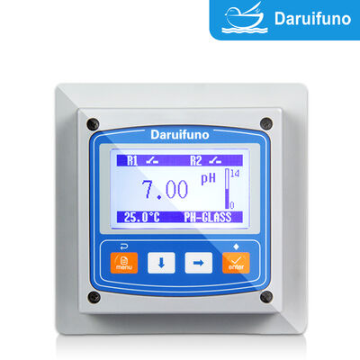 RS485 Modbus RTU pH ORP Controller with Dual 4-20mA Output and IP66 Panel Mount for Online pH ORP Analyzer