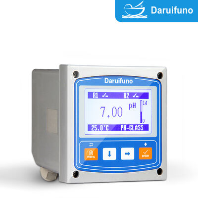 pH ORP Controller with Two SPST Relays 3A 250V AC High Low Alarm Dosing Control IP66 Panel Mount pH ORP Analyzer