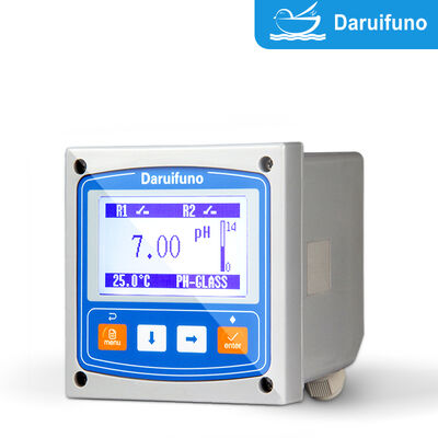 pH ORP Controller with Two SPST Relays 3A 250V AC High Low Alarm Dosing Control IP66 Panel Mount pH ORP Analyzer