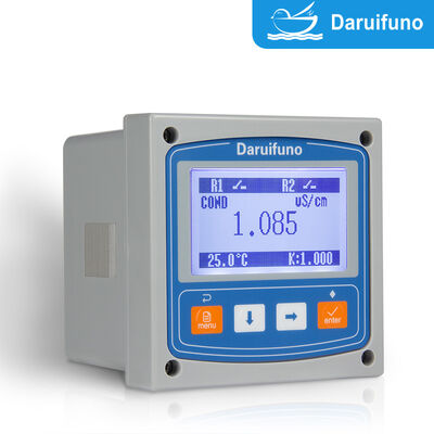 RS485 Modbus RTU Conductivity Analyzer IP66 Panel Mount Online Conductivity Controller with Two SPST Relays